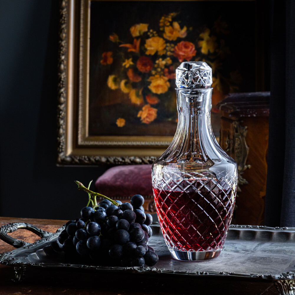 Stelo  Cut Crystal Wine Carafe