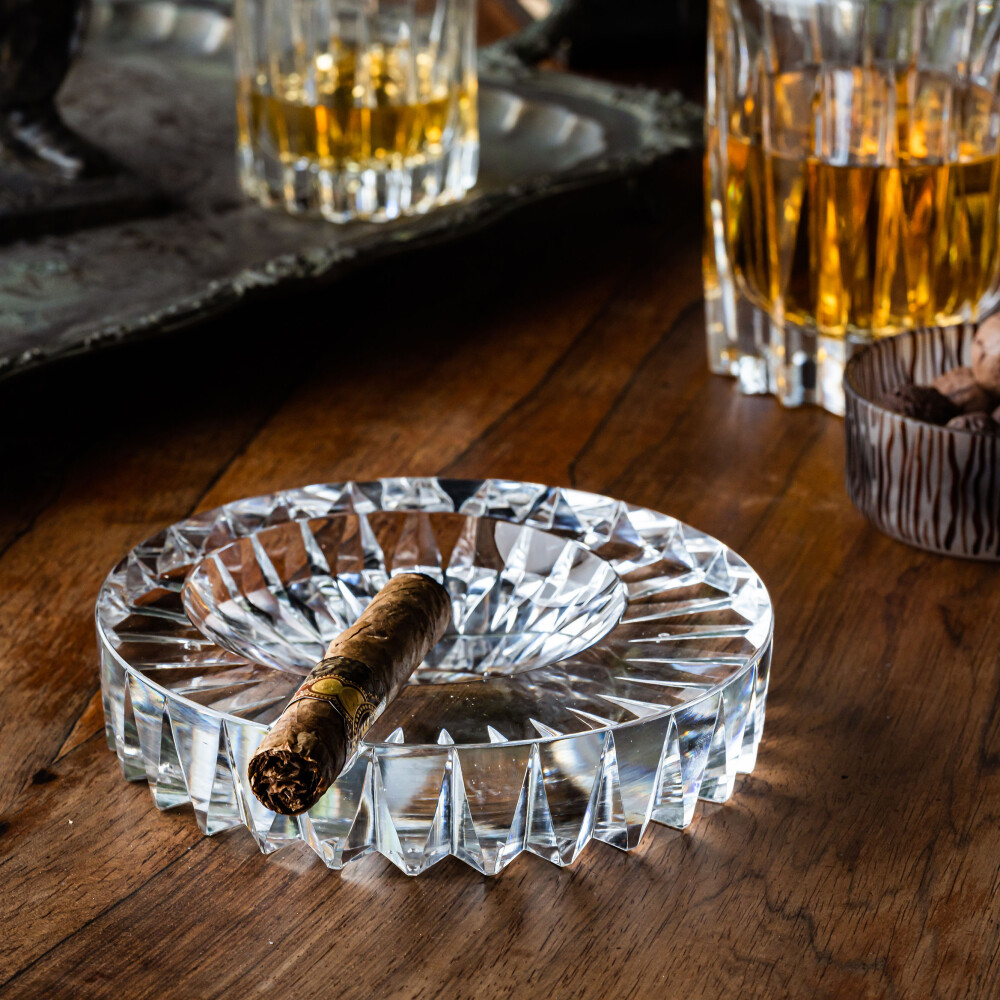 Eterna Cut Crystal Cigar Ashtray