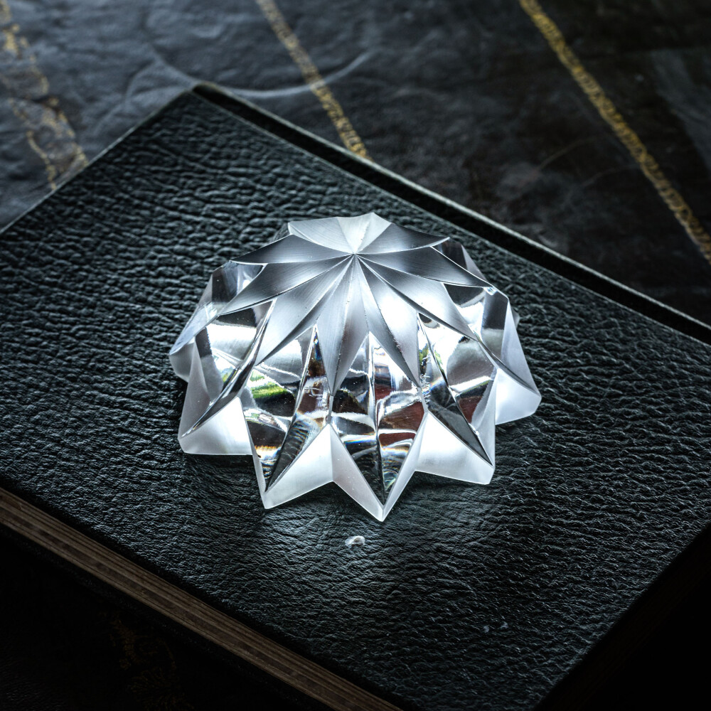 Opaca Cut Crystal Paperweight