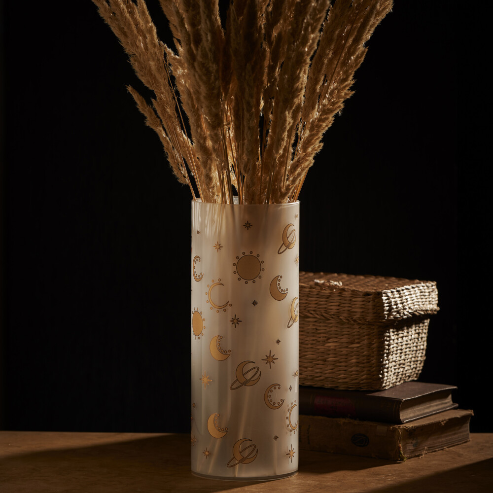 Celeste Giorno White and Gold Modern Vase