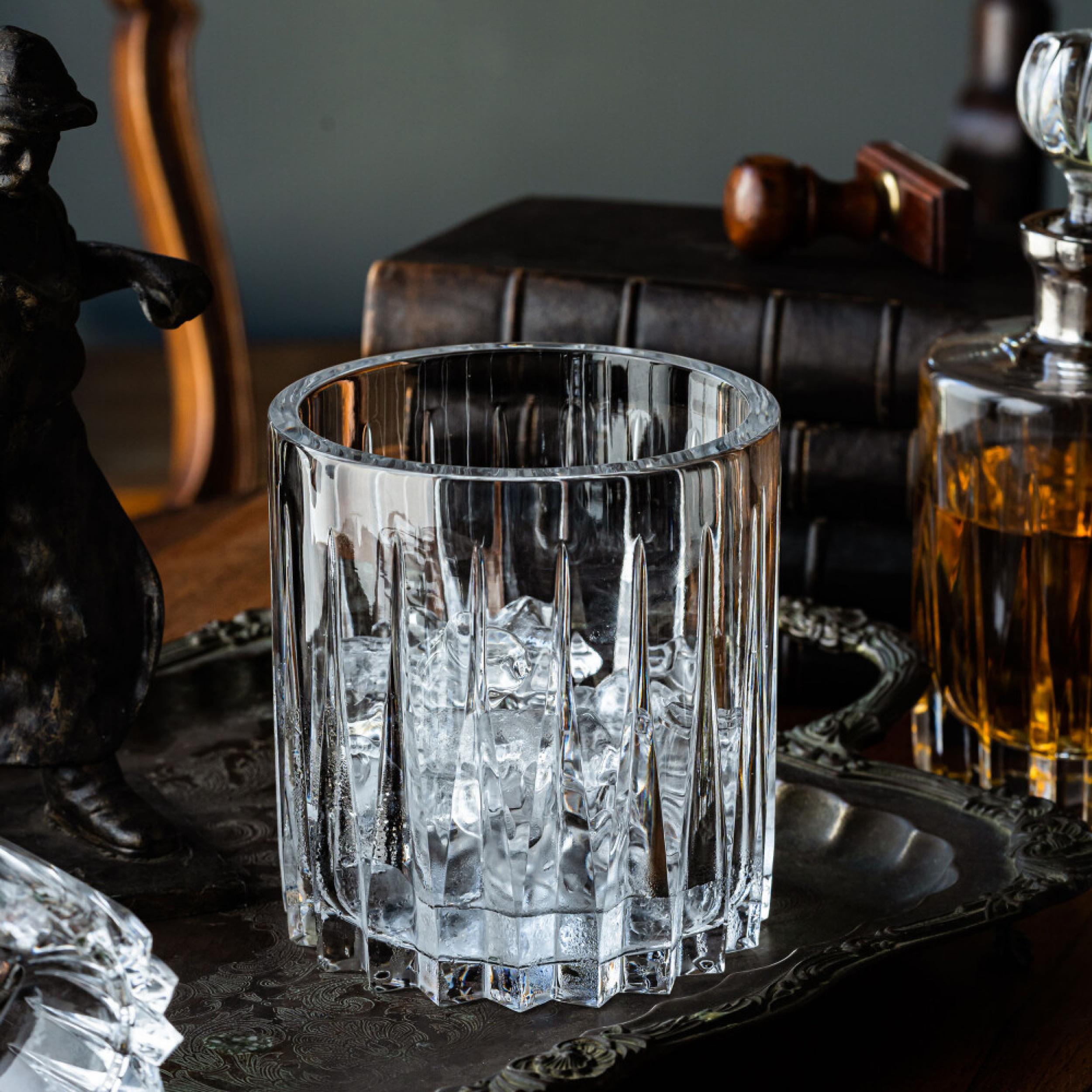 Eterna Cut Crystal Ice Bucket