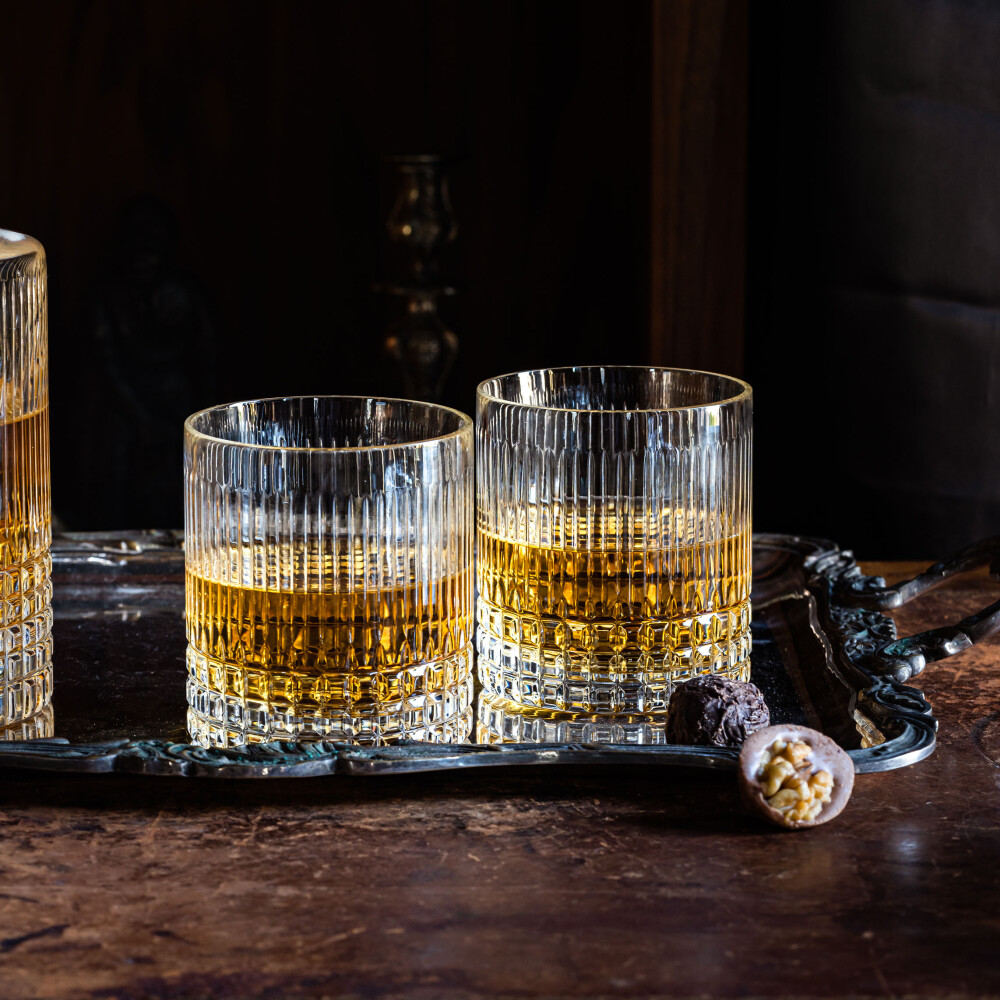 Maestra Cut Crystal Whiskey Glasses, Set of 2