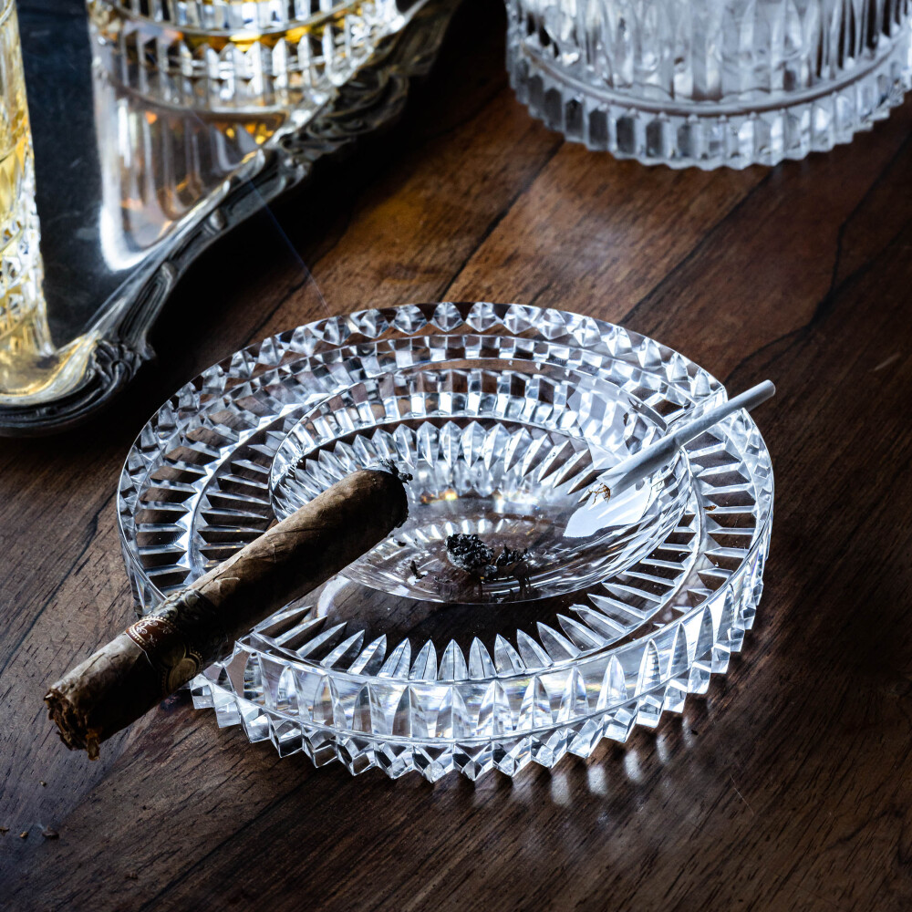 Precisa Cut Crystal Cigar Ashtray