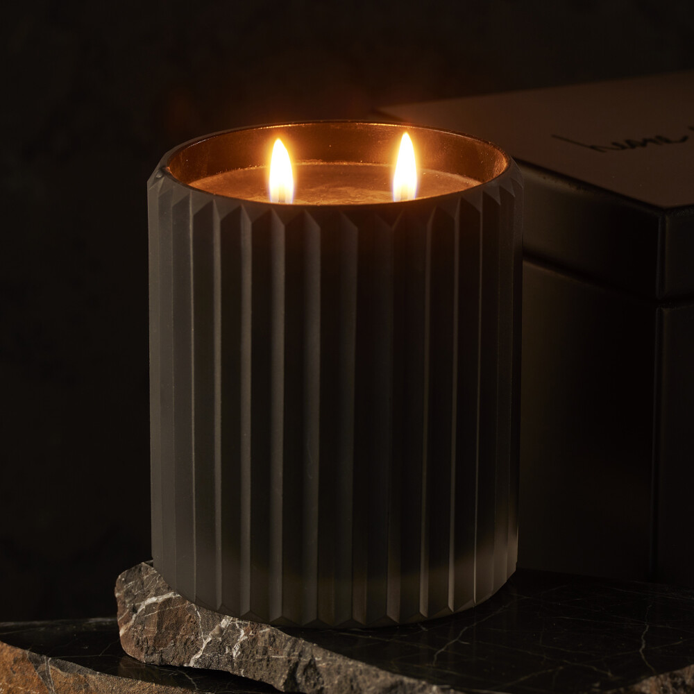 Tabacco & Pelle 2 Wick Black Soy Candle 450 gr